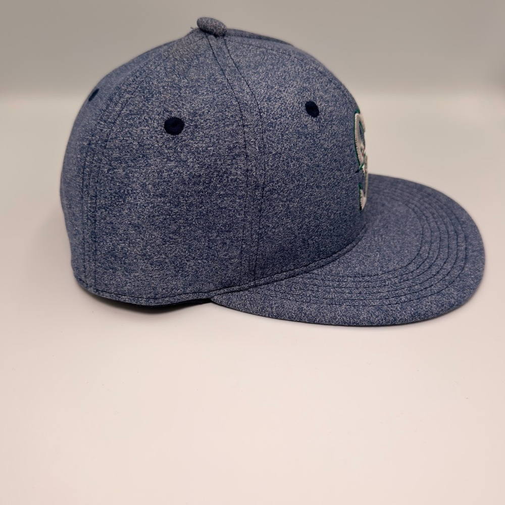 Seattle Mariners Aquafina Moose Logo Brim Blue Hat Cap Snapback Melonwear - Picture 2 of 10